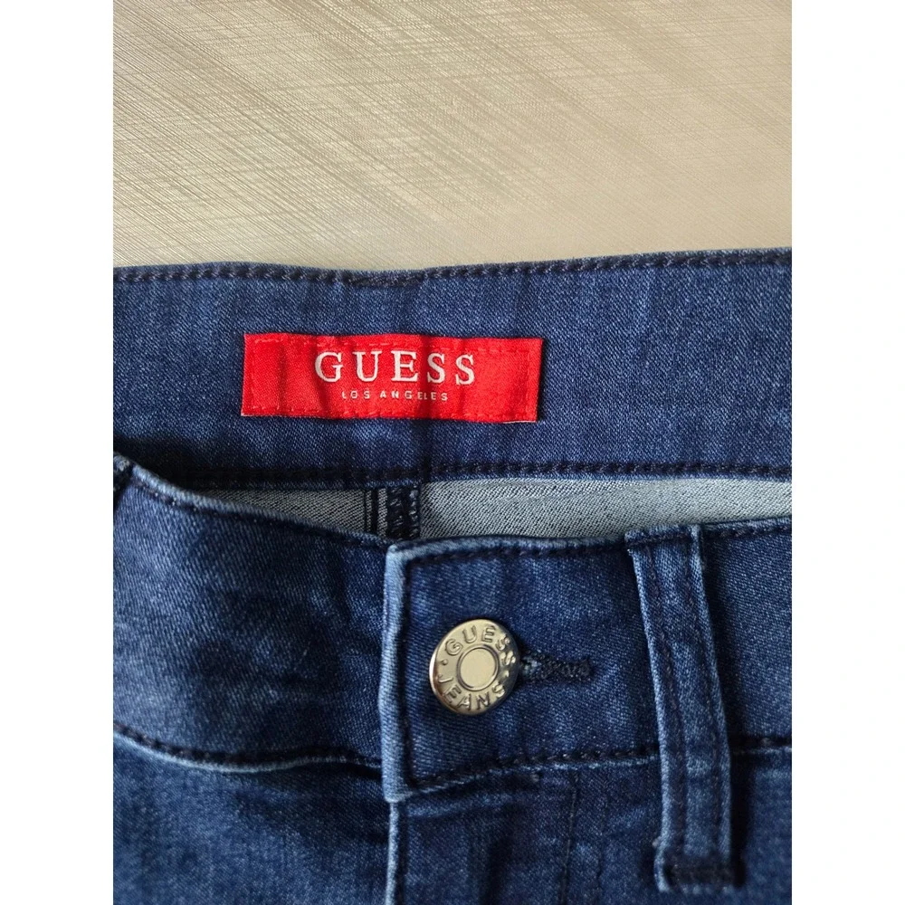 Guess Los Angeles Women High Rise Flare Jeans Dark Wash Blue Size 26 Q3OA51R4FL0